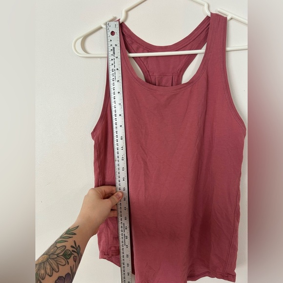 Lululemon Pleated Love Tank Top Cherry Tint Dusty Rose Size 6 - Picture 4 of 8
